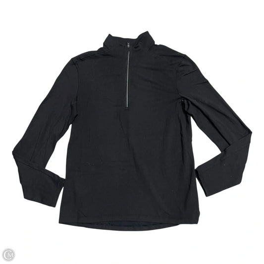 Athletic Top Long Sleeve Collar By Lululemon In Black, Size: S