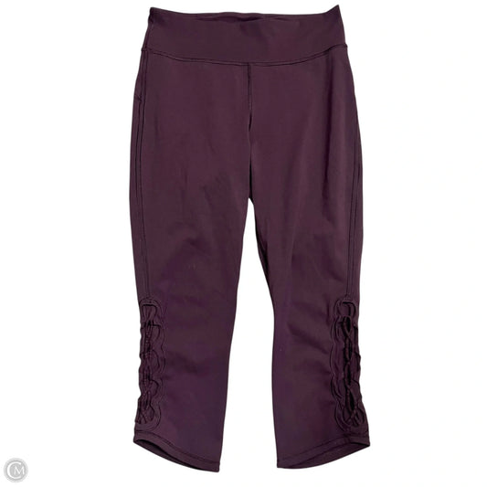 Athletic Leggings Capris By Lululemon In Purple, Size: 10