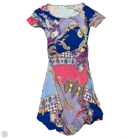Dress Casual Midi By Etro In Blue & Pink, Size: S