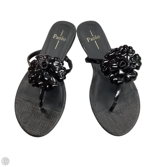 Sandals Flats By Linea Paolo In Black, Size: 8.5