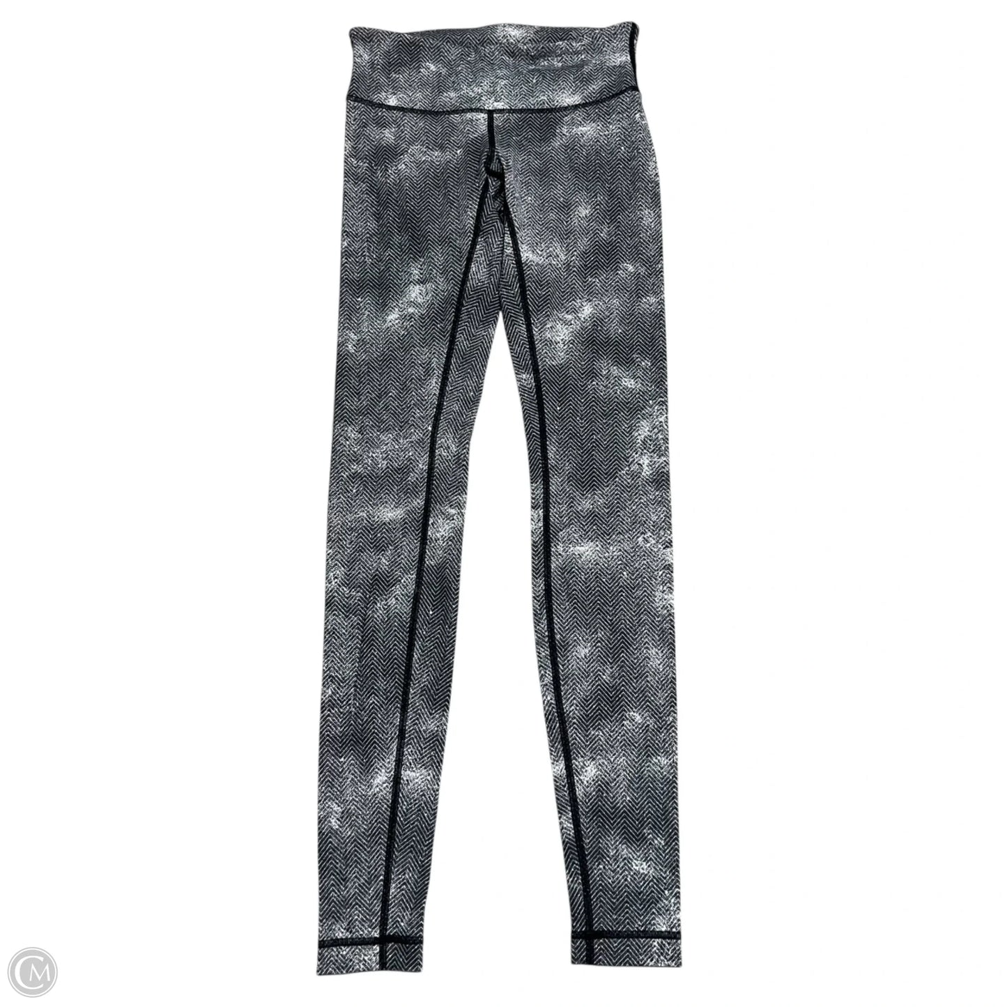 Athletic Leggings By Lululemon In Black & White, Size: 4