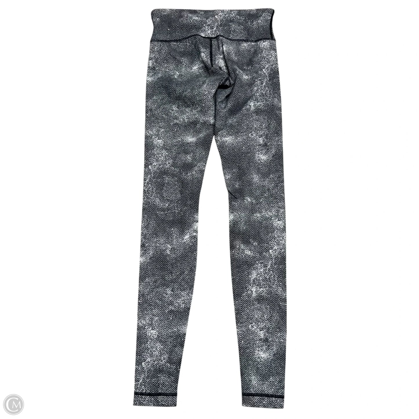 Athletic Leggings By Lululemon In Black & White, Size: 4