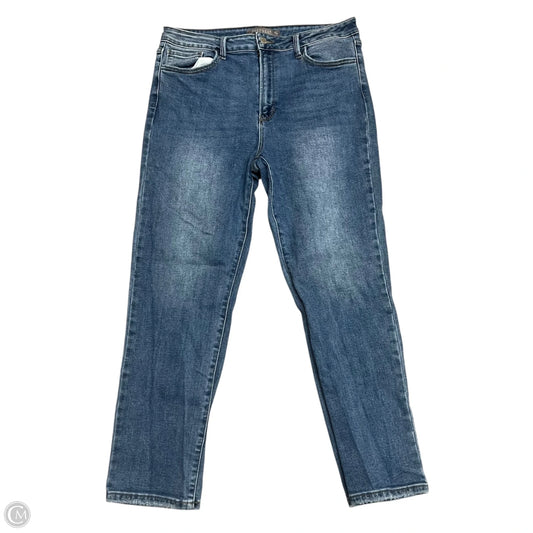 Jeans Straight By Just Usa In Blue Denim, Size: 14