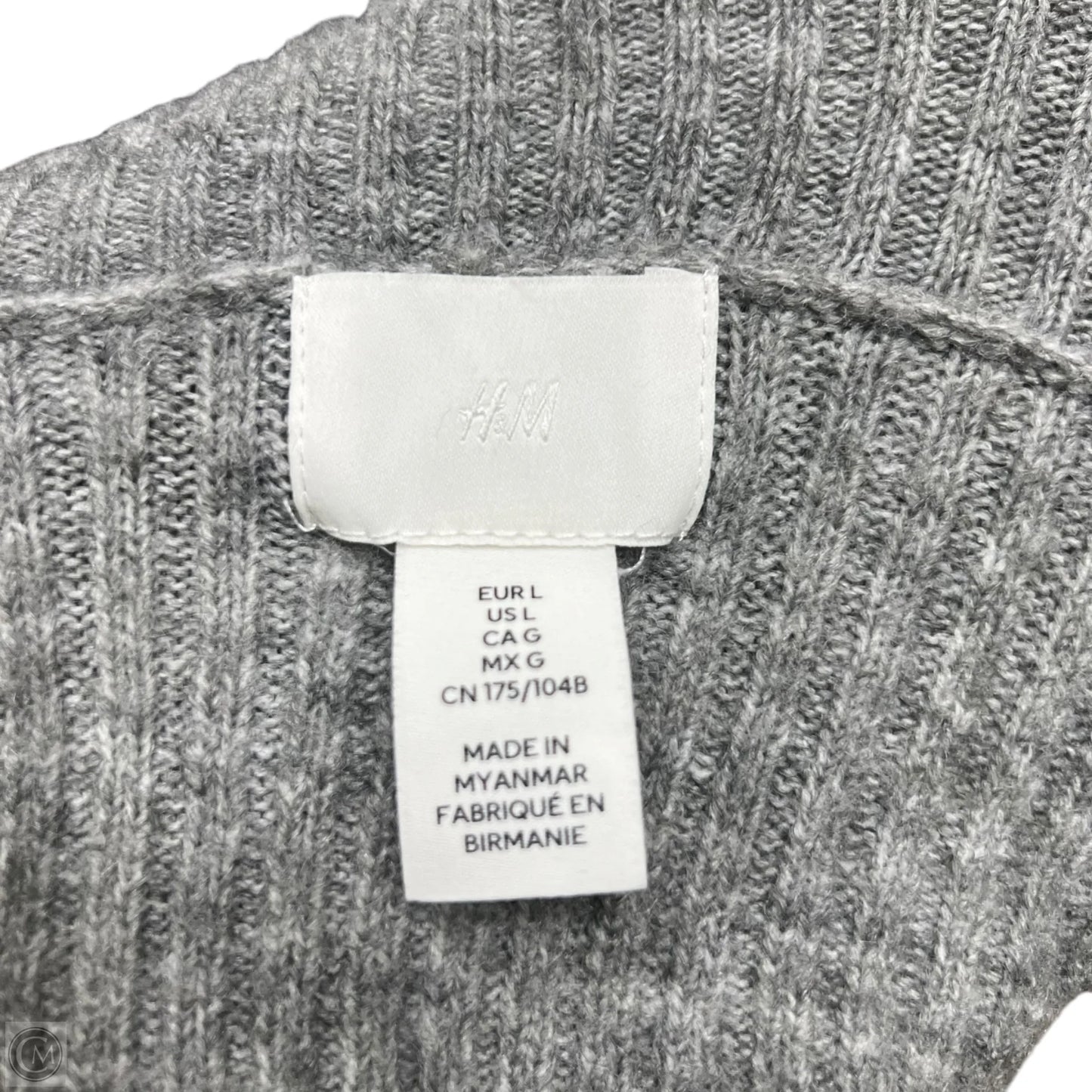 Sweater By H&m In Grey, Size: L