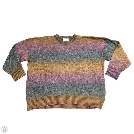 Sweater By Old Navy In Orange & Purple, Size: L