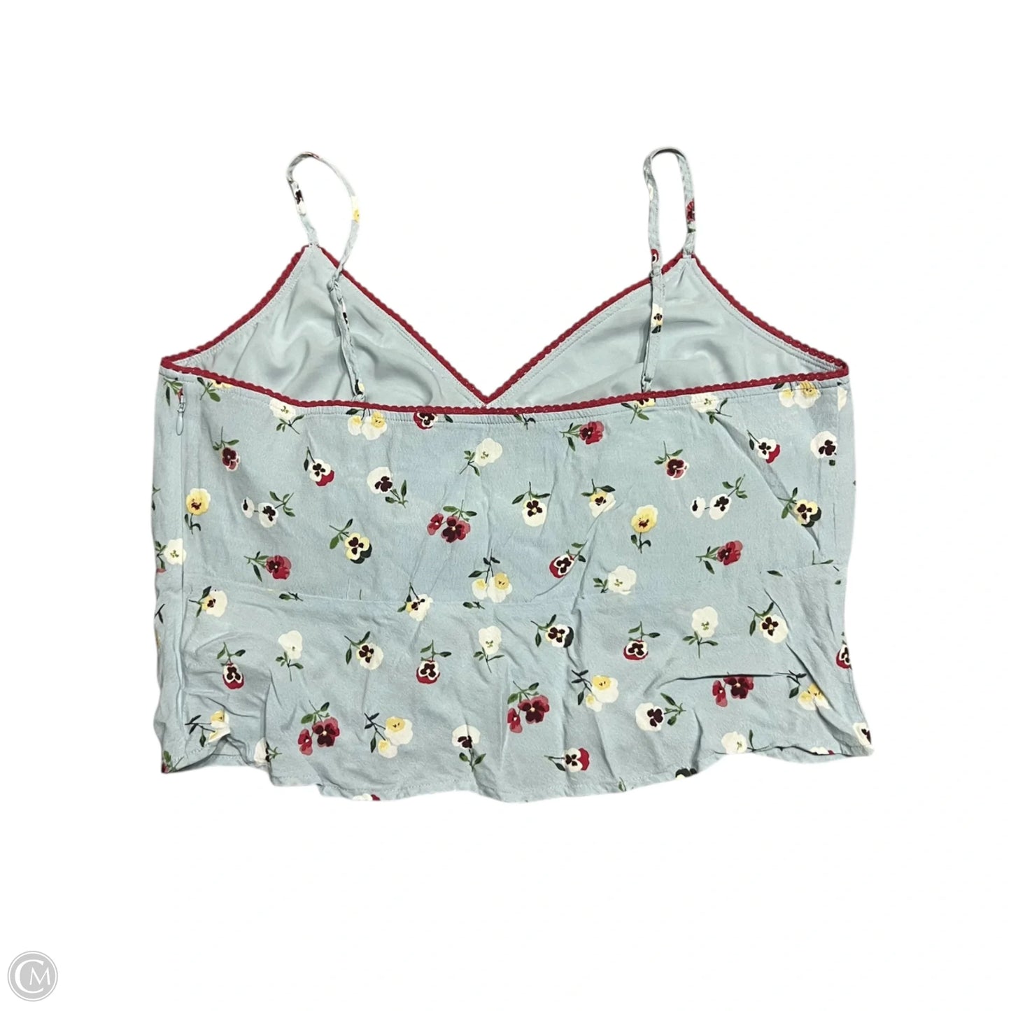Top Sleeveless By Gap In Blue & Red, Size: L