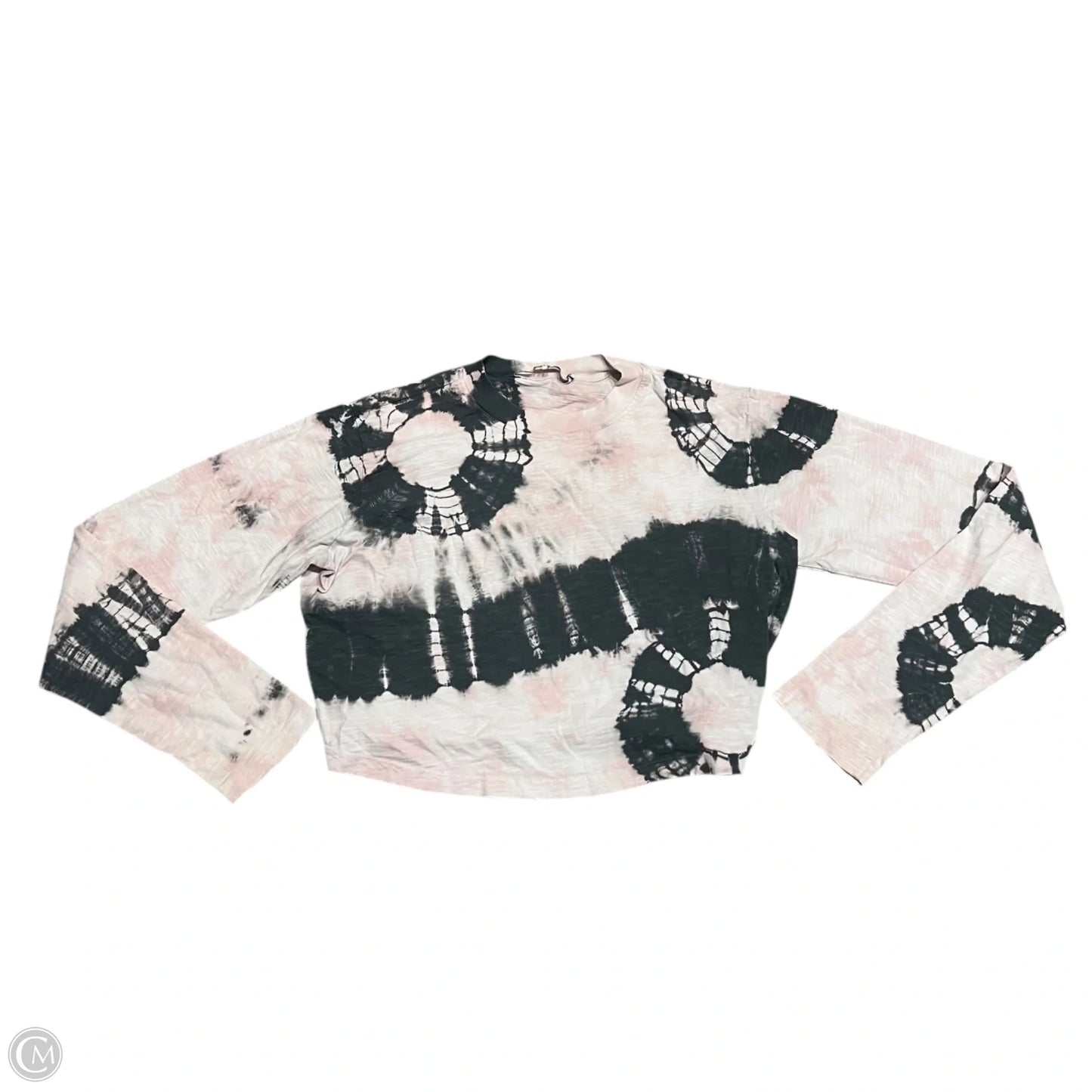 Top Long Sleeve By Pam & Gela In Grey & Pink, Size: S