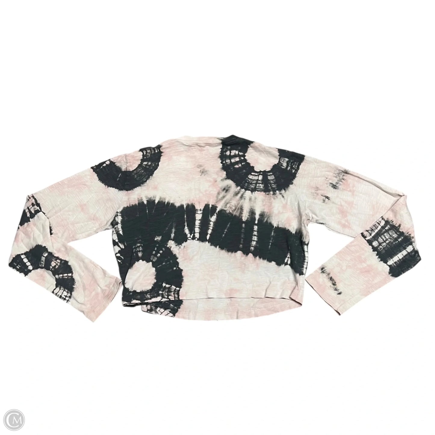 Top Long Sleeve By Pam & Gela In Grey & Pink, Size: S