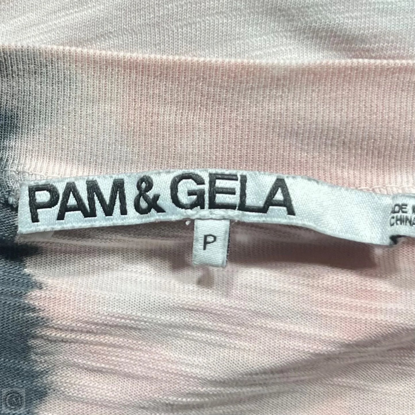 Top Long Sleeve By Pam & Gela In Grey & Pink, Size: S