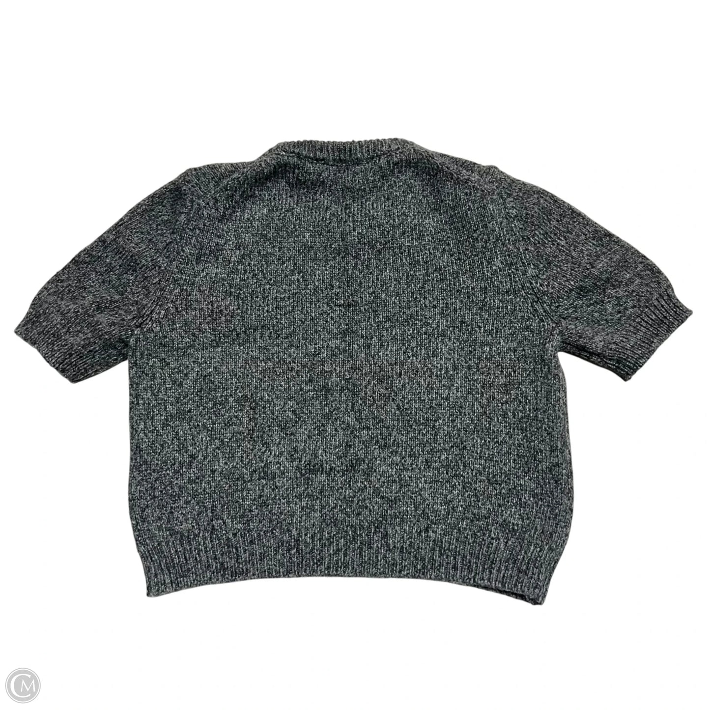 Sweater Short Sleeve By Zara In Grey, Size: S