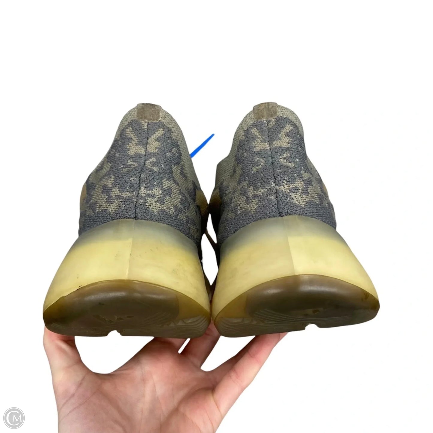 Shoes Luxury Designer By Yeezy In Taupe, Size: 8.5