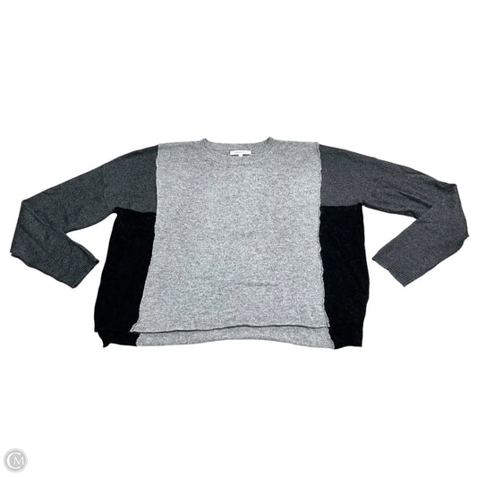 Sweater By Olivaceous In Black & Grey, Size: L
