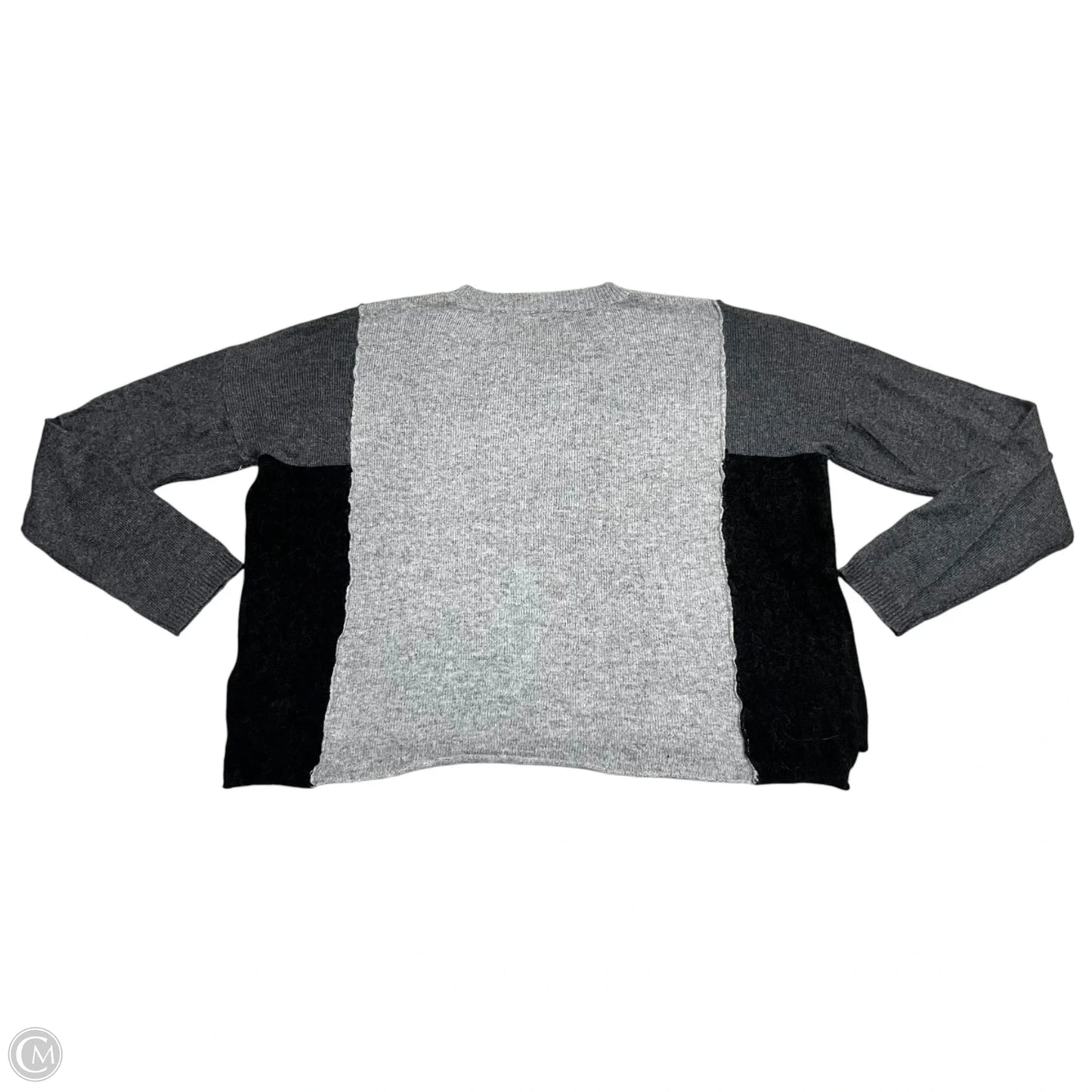 Sweater By Olivaceous In Black & Grey, Size: L