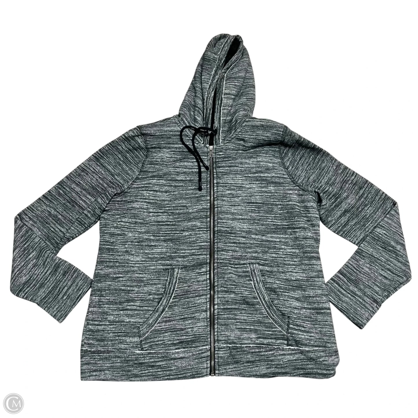 Sweatshirt Hoodie By Sonoma In Grey, Size: L