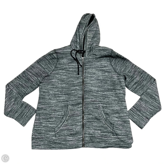 Sweatshirt Hoodie By Sonoma In Grey, Size: L