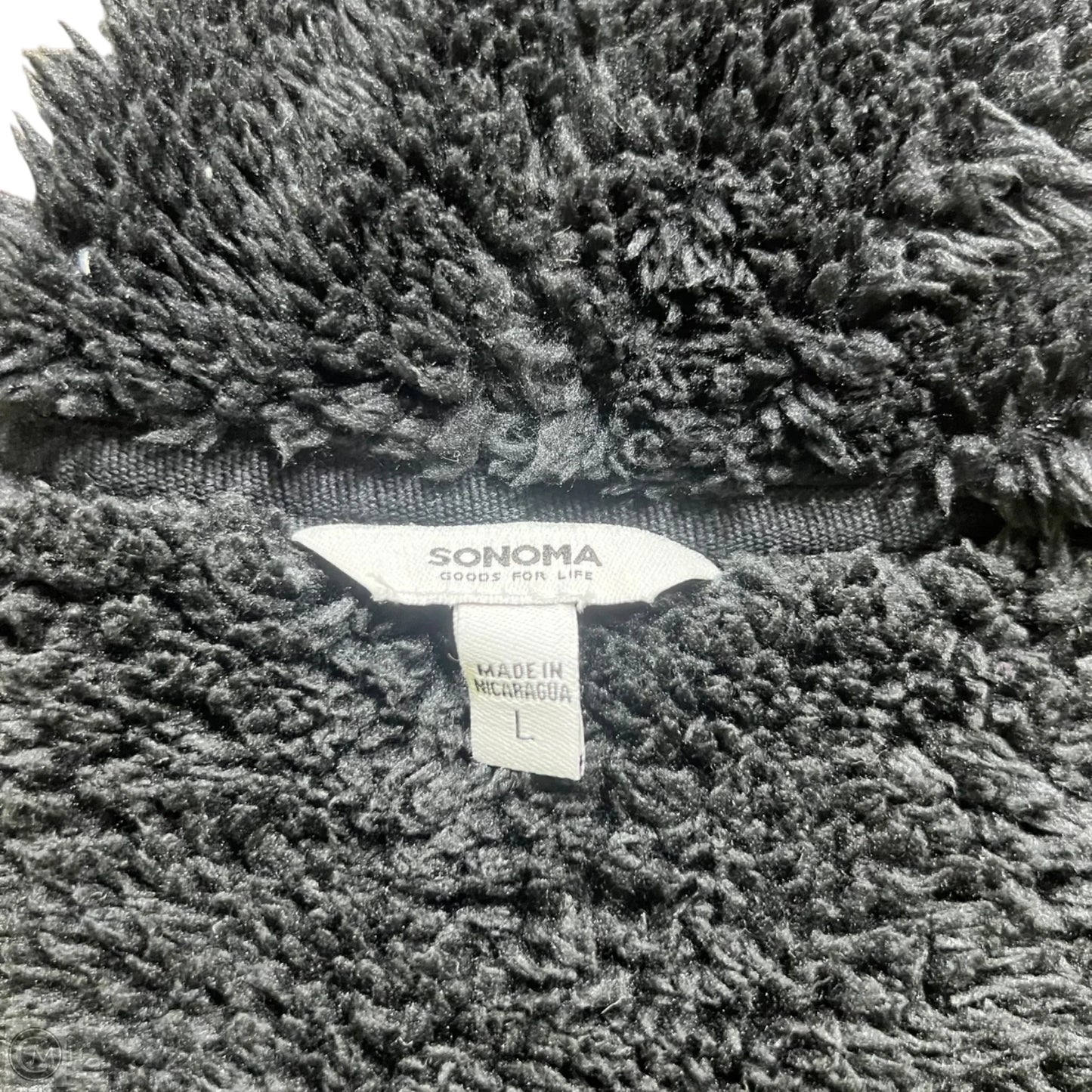 Sweatshirt Hoodie By Sonoma In Grey, Size: L