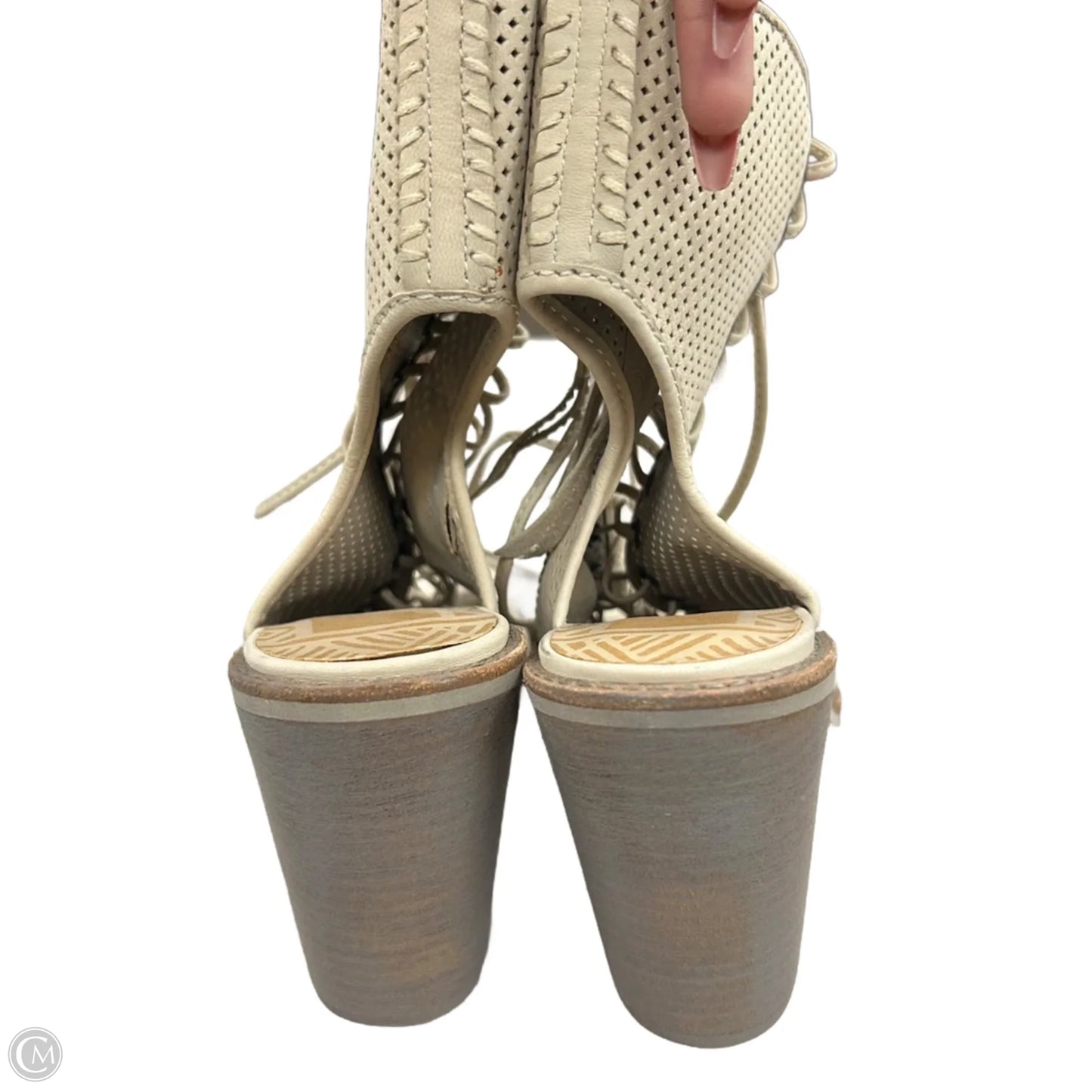 Sandals Heels Block By Dolce Vita In Tan, Size: 9