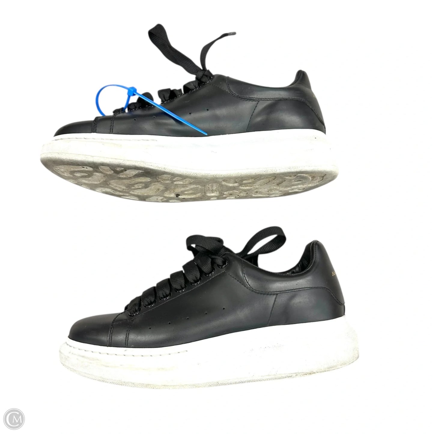 Shoes Luxury Designer By Alexander Mcqueen In Black & White, Size: 7.5