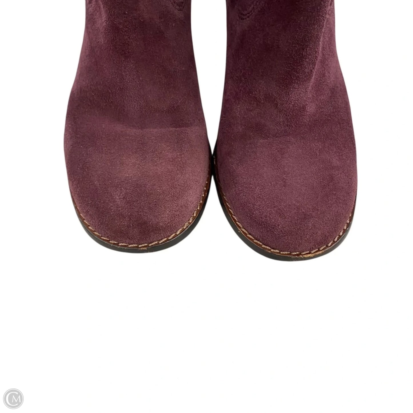 Boots Designer By Coach In Purple, Size: 6