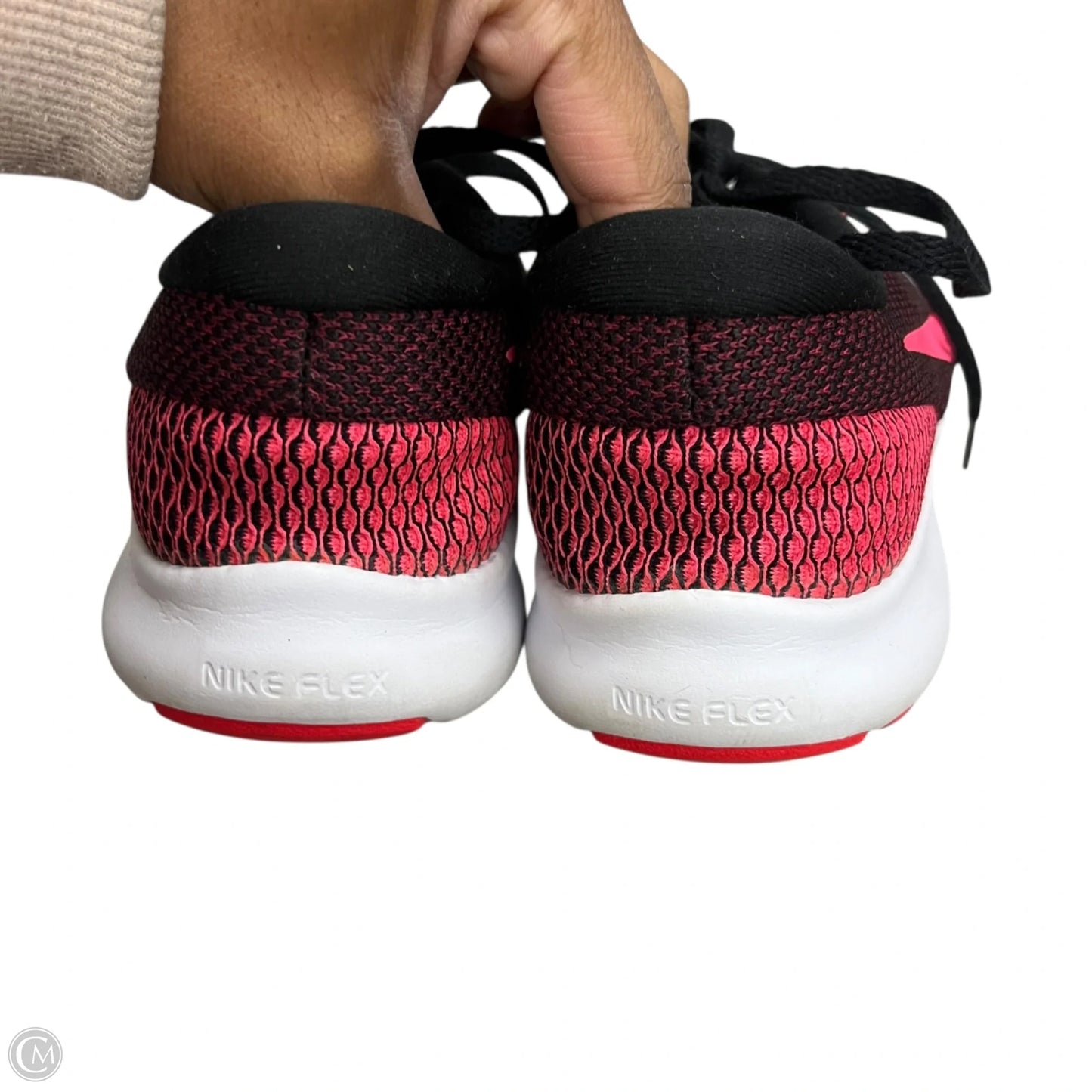 Shoes Athletic By Nike In Black & Pink, Size: 7