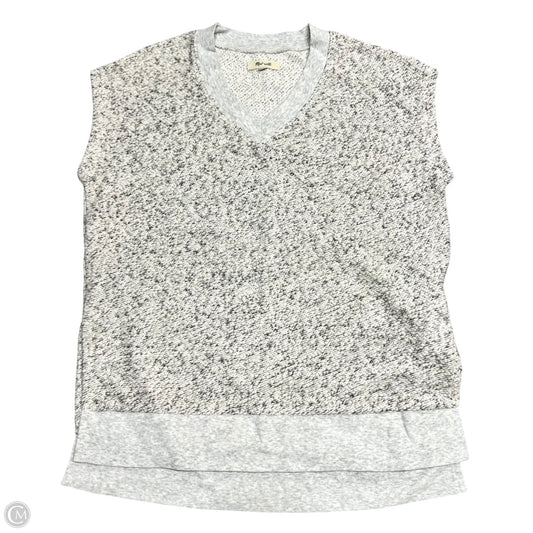 Vest Sweater By Madewell In Grey & White, Size: Xs