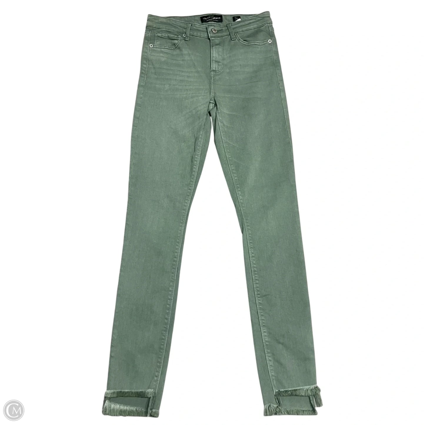 Jeans Skinny By Lucky Brand In Green Denim, Size: 2