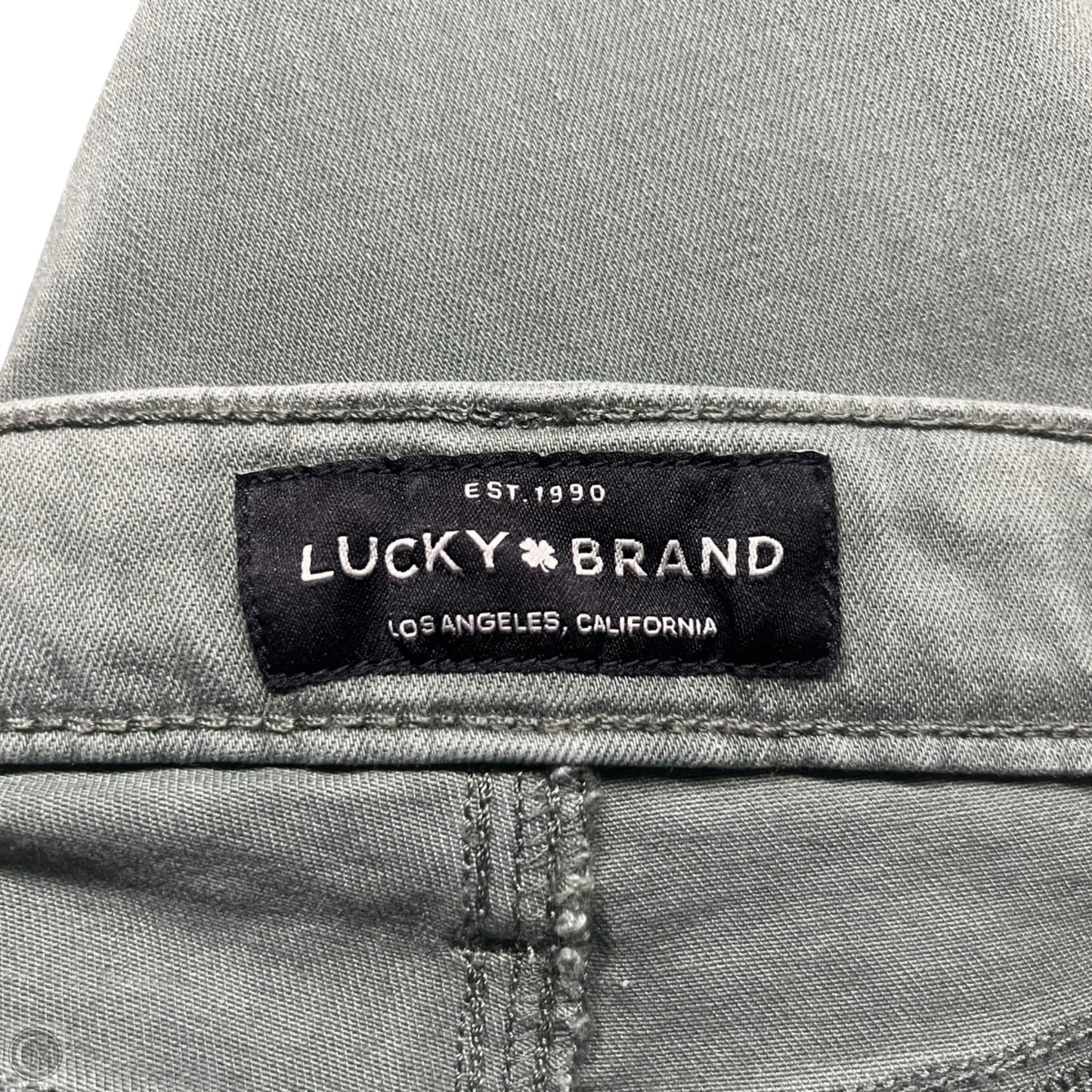 Jeans Skinny By Lucky Brand In Green Denim, Size: 2