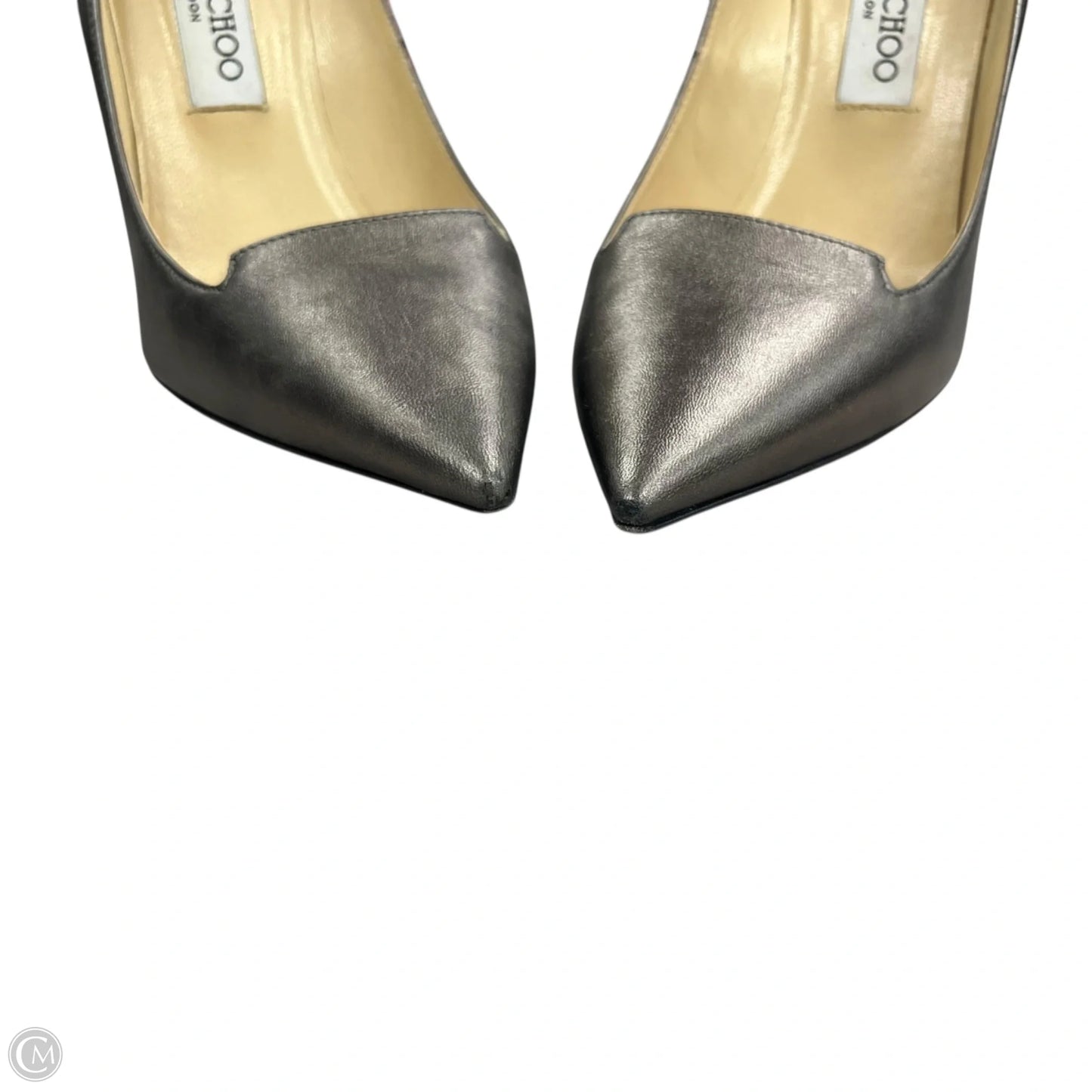 Shoes Luxury Designer By Jimmy Choo In Grey, Size: 8