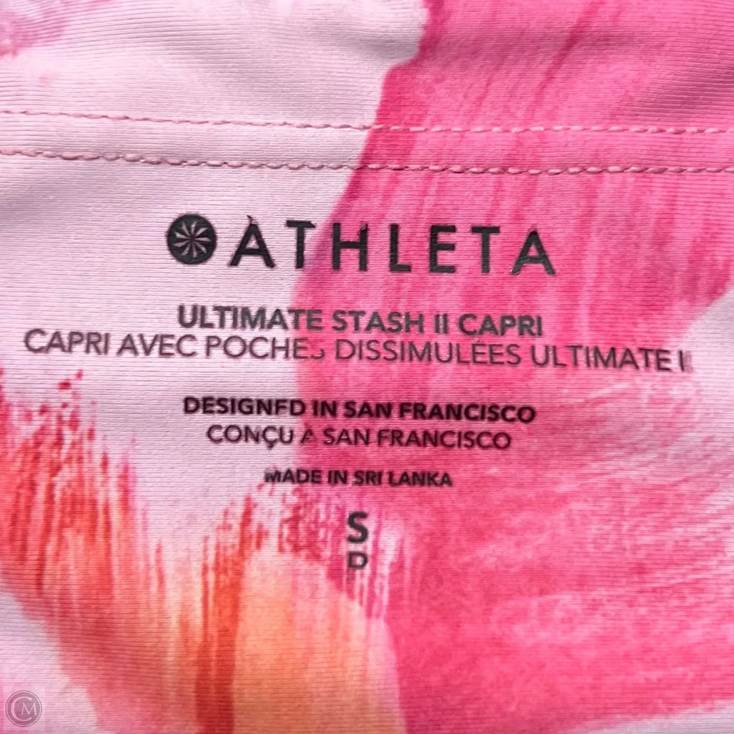 Athletic Capris By Athleta In Pink, Size: 4