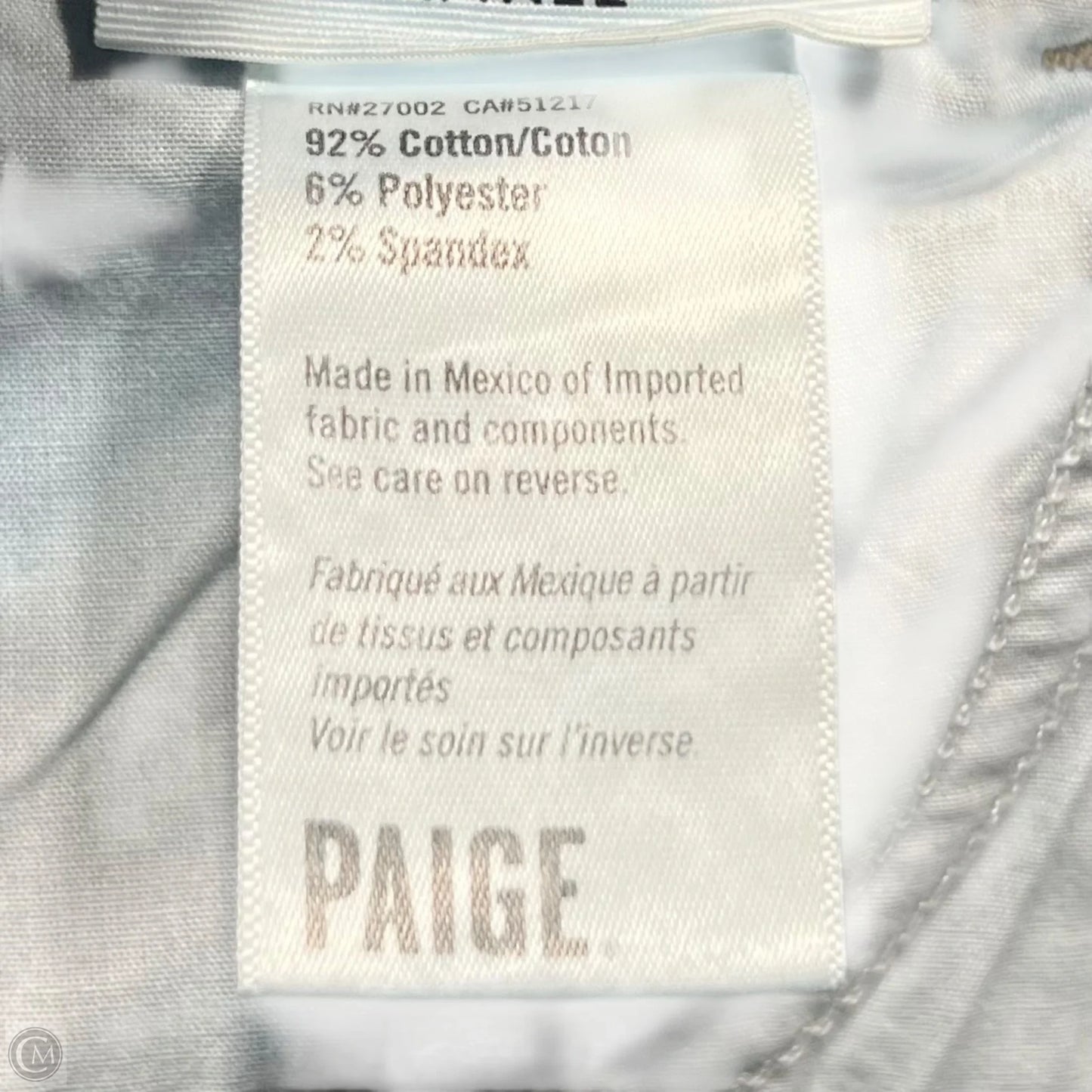 Jeans Skinny By Paige In Blue Denim, Size: 2