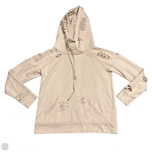 Sweatshirt Hoodie By Alo In Peach, Size: M