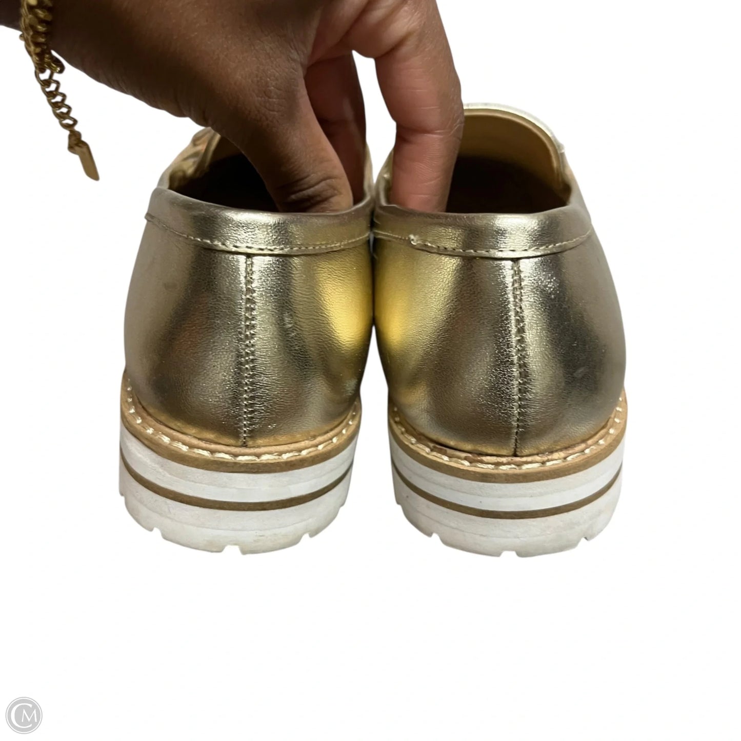 Shoes Flats By Talbots In Gold, Size: 6.5
