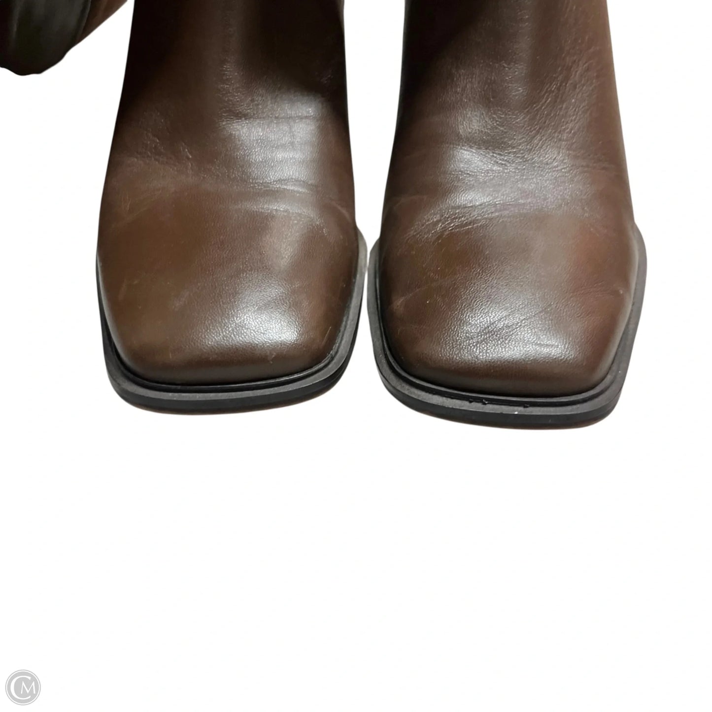 Boots Knee Heels By Franco Sarto In Brown, Size: 8