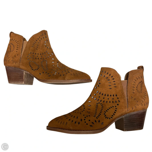 Boots Ankle Heels By Carlos By Carlos Santana In Brown, Size: 9