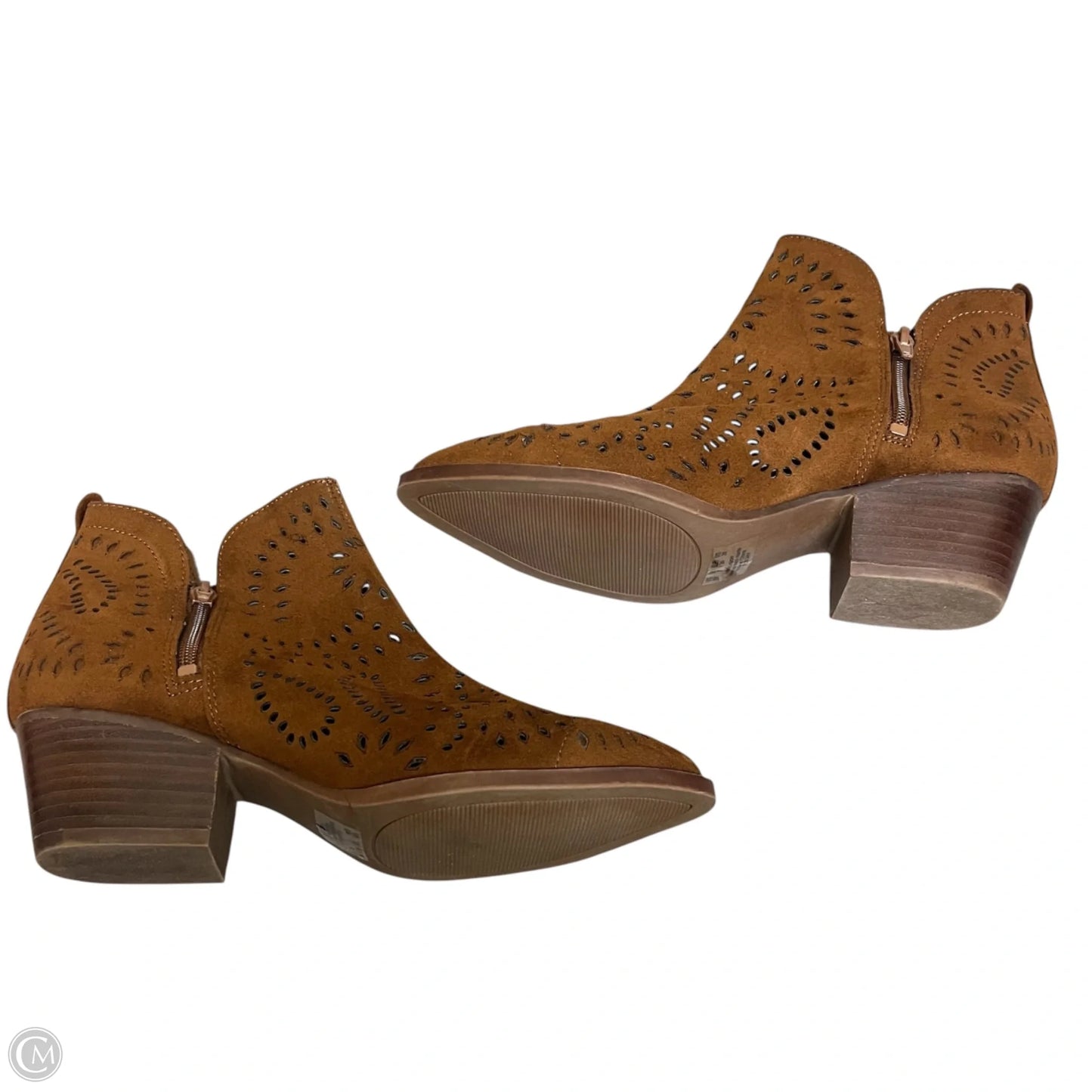 Boots Ankle Heels By Carlos By Carlos Santana In Brown, Size: 9