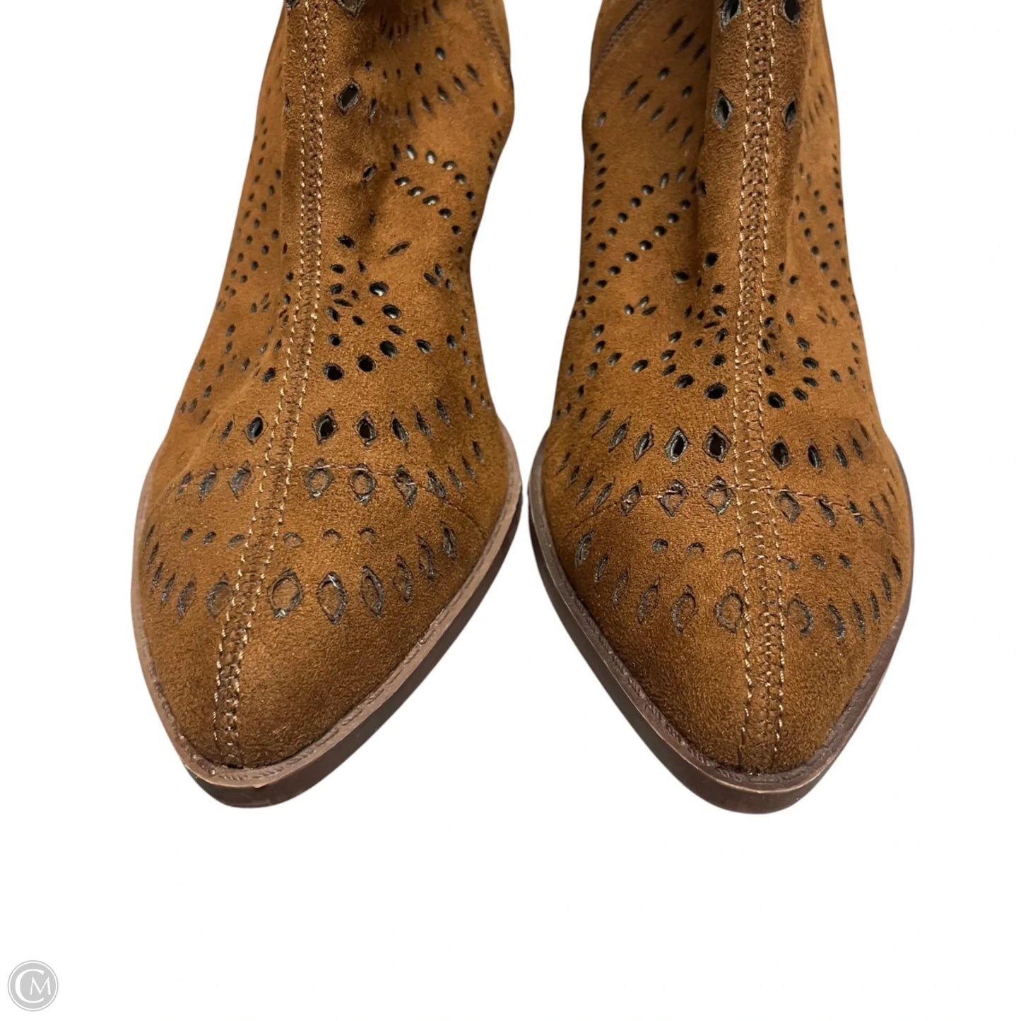 Boots Ankle Heels By Carlos By Carlos Santana In Brown, Size: 9