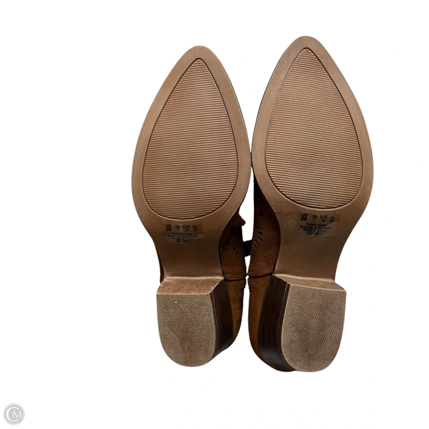 Boots Ankle Heels By Carlos By Carlos Santana In Brown, Size: 9
