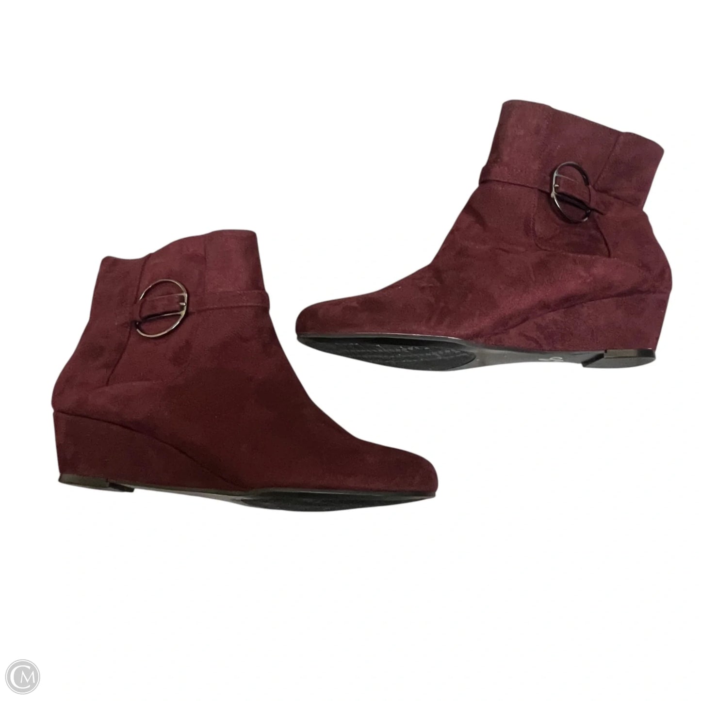Boots Ankle Heels By Impo In Red, Size: 9.5
