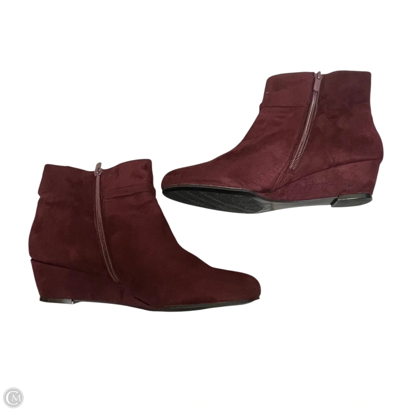 Boots Ankle Heels By Impo In Red, Size: 9.5