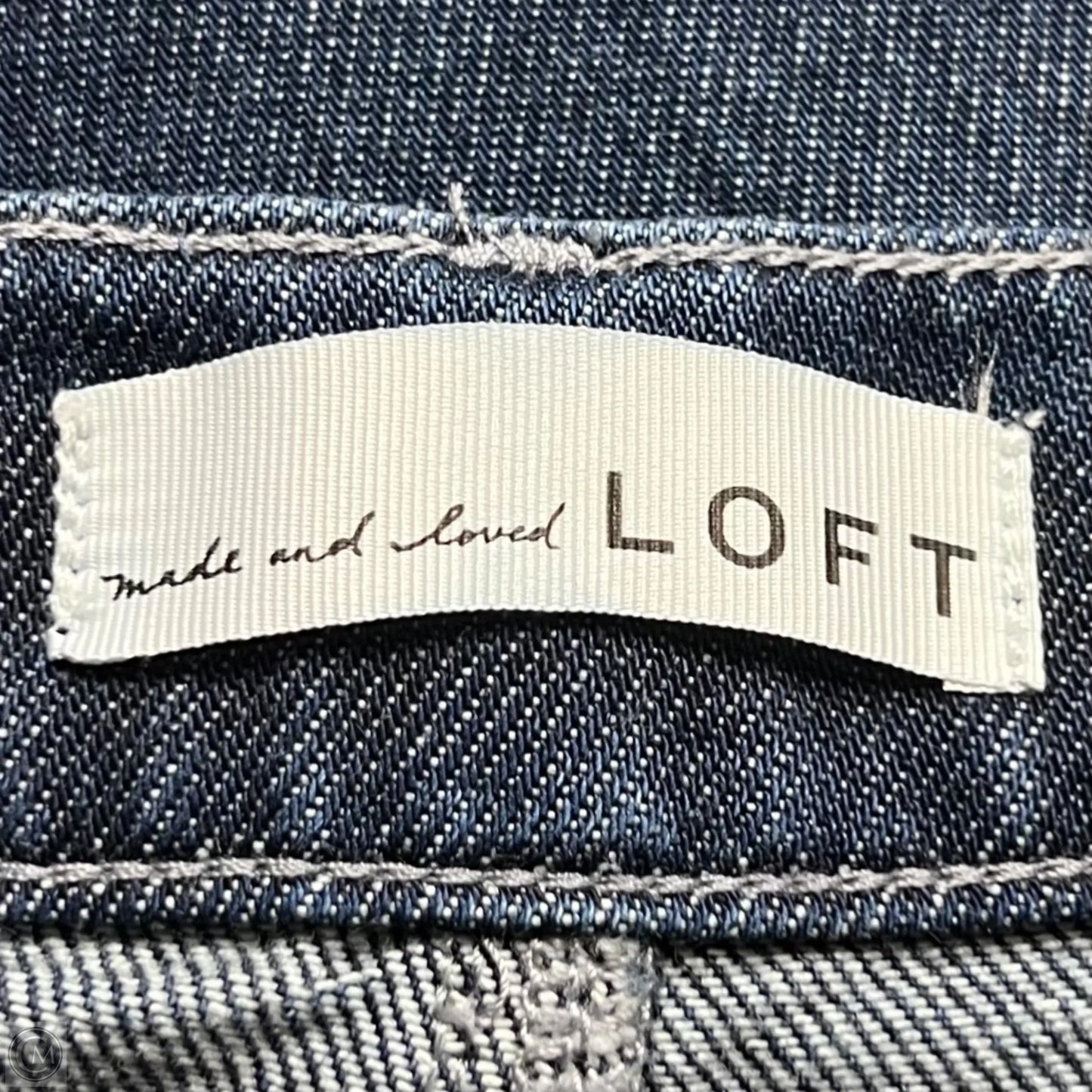 Jeans Boyfriend By Loft In Blue Denim, Size: 0