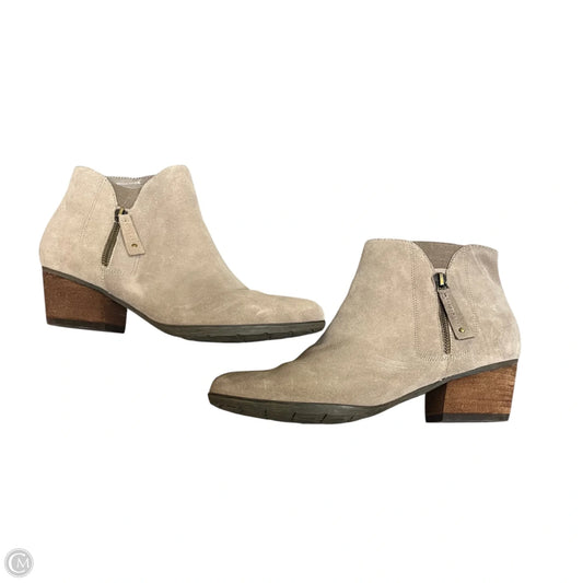 Boots Ankle Heels By Blondo In Taupe, Size: 10
