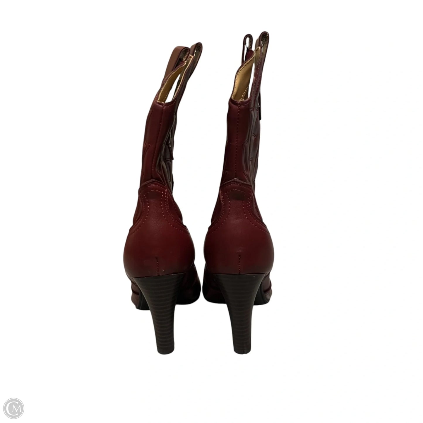 Boots Ankle Heels By Indigo Rd In Red, Size: 5.5