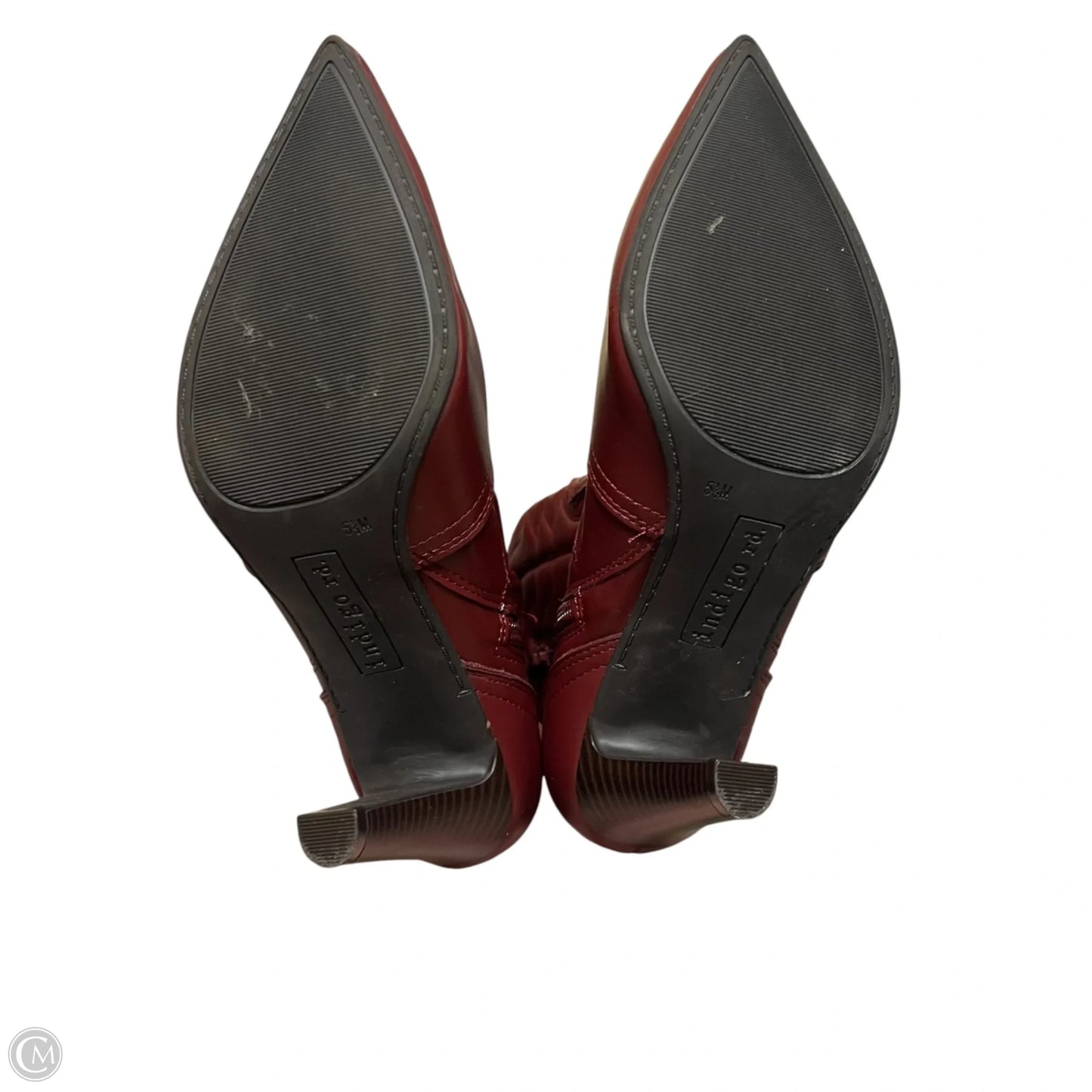 Boots Ankle Heels By Indigo Rd In Red, Size: 5.5