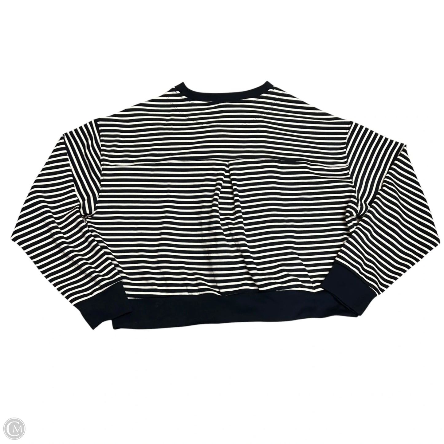Sweatshirt Crewneck By Danskin In Blue & White, Size: L
