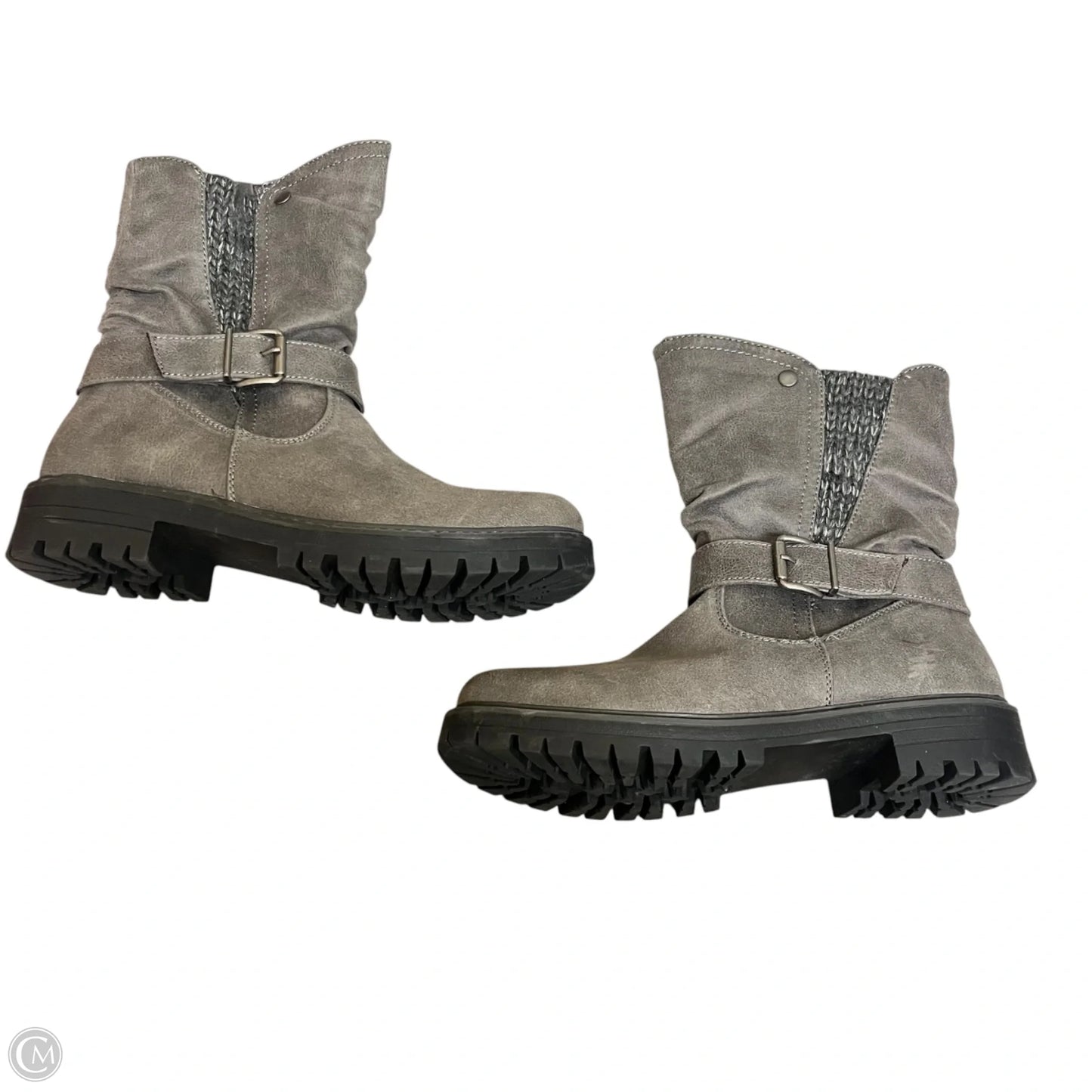 Boots Ankle Heels By Cliffs By White Mountain In Grey, Size: 8.5