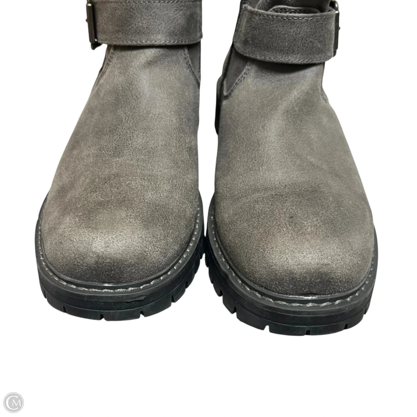 Boots Ankle Heels By Cliffs By White Mountain In Grey, Size: 8.5