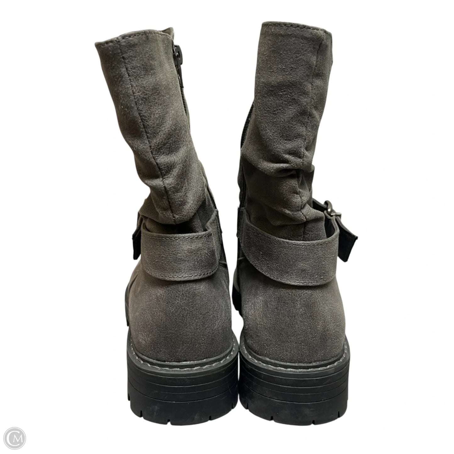 Boots Ankle Heels By Cliffs By White Mountain In Grey, Size: 8.5