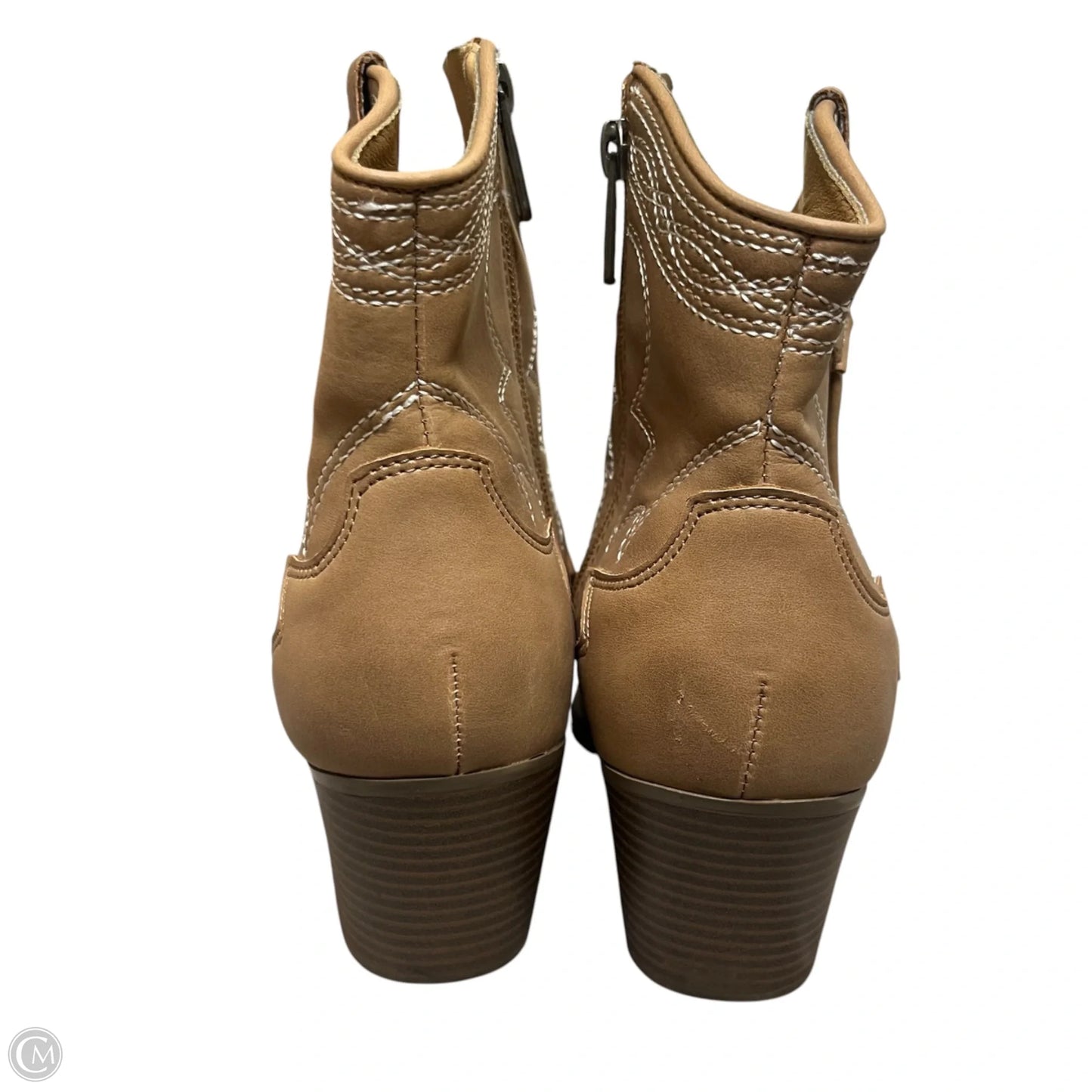 Boots Ankle Heels By Indigo Rd In Tan, Size: 8.5