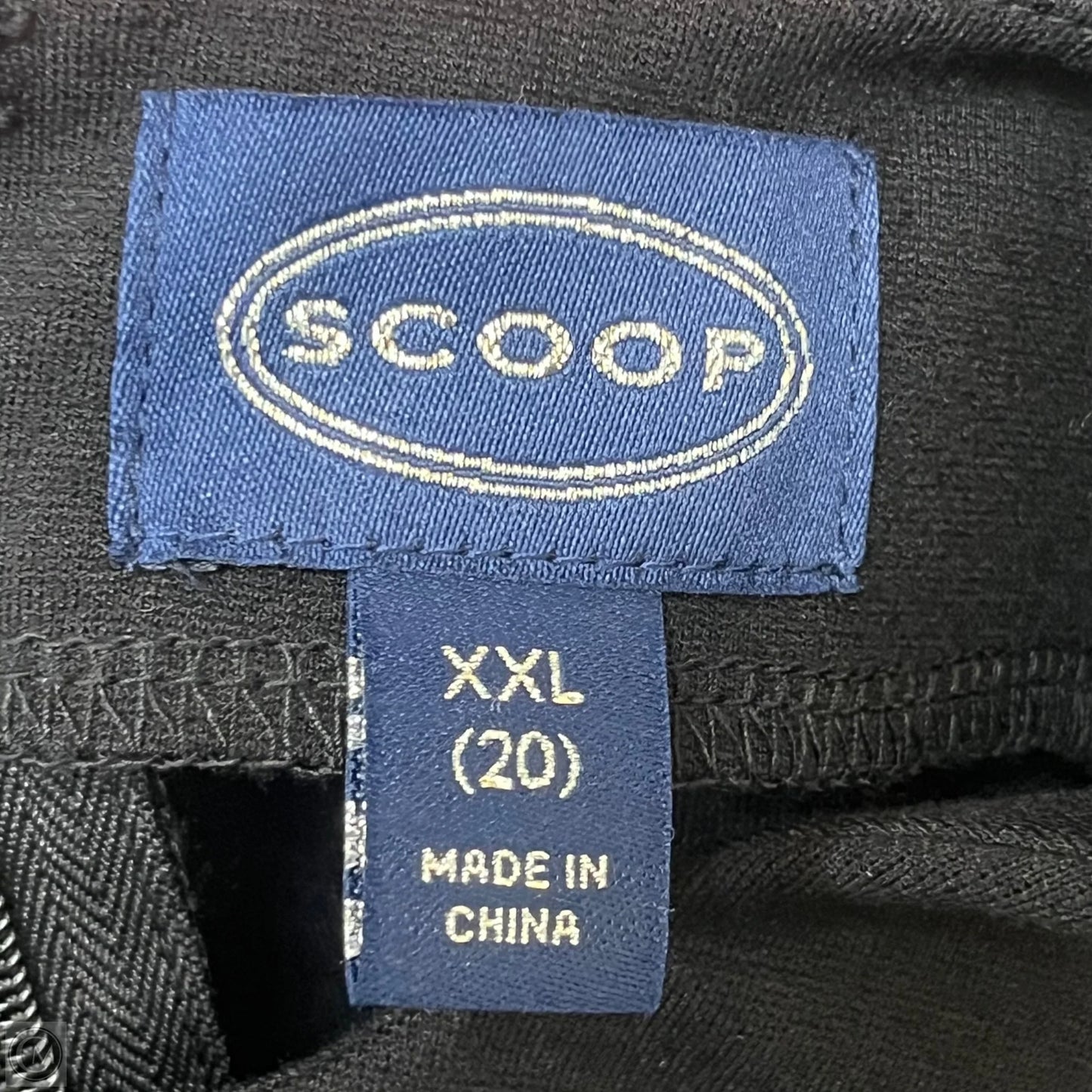 Dress Work By Scoop In Black, Size: Xxl