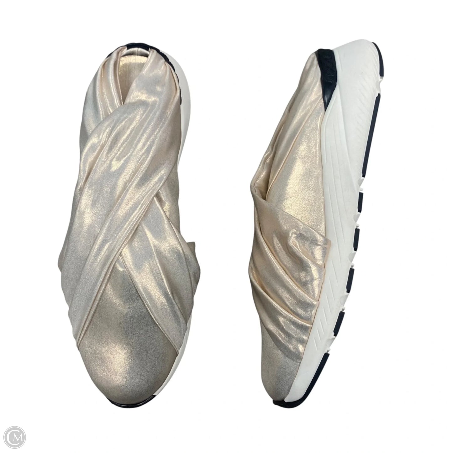 Shoes Sneakers By Casadei In Gold, Size: 9.5